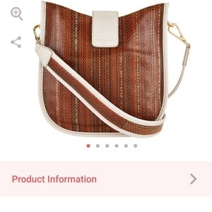 "As is" LOGO Leather Crossbody w/ Guitar Strap